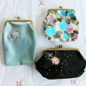 Vintage 1950's Kisslock Coin Purse Lot Rockabilly